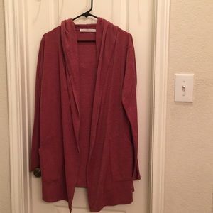 Double Zero Heathered Red cardigan size L